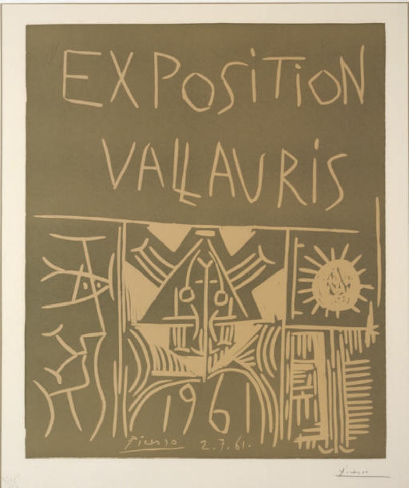 Exposition Vallauris 1961 (B. 1295 Ba. 1274 Ba) on Arches by Pablo Picasso