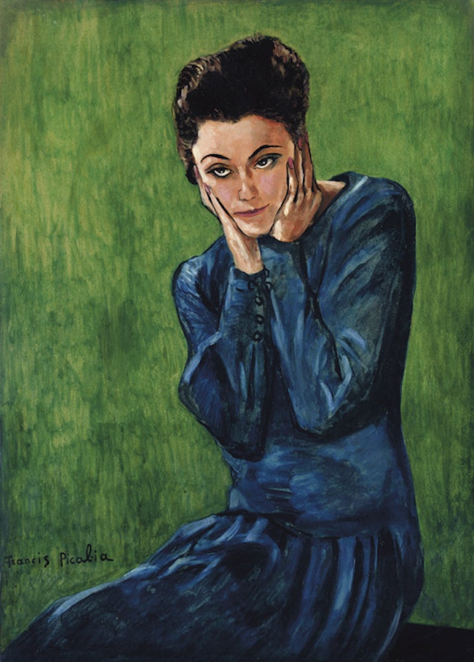 Femme sur fond vert by Francis Picabia