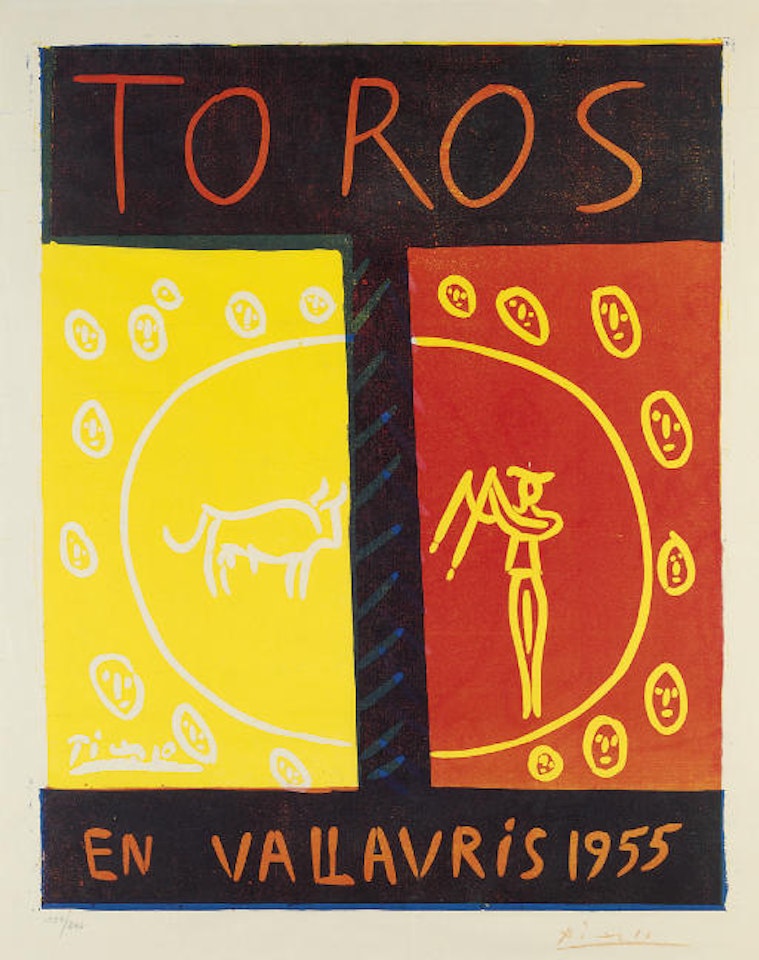 Toros en Vallauris 1955 (B. 1265 Ba. 1029) by Pablo Picasso