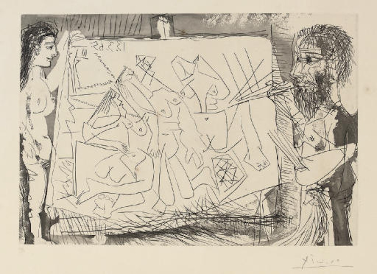 Dans l'Atelier (B. 1220 Ba. 1202) by Pablo Picasso