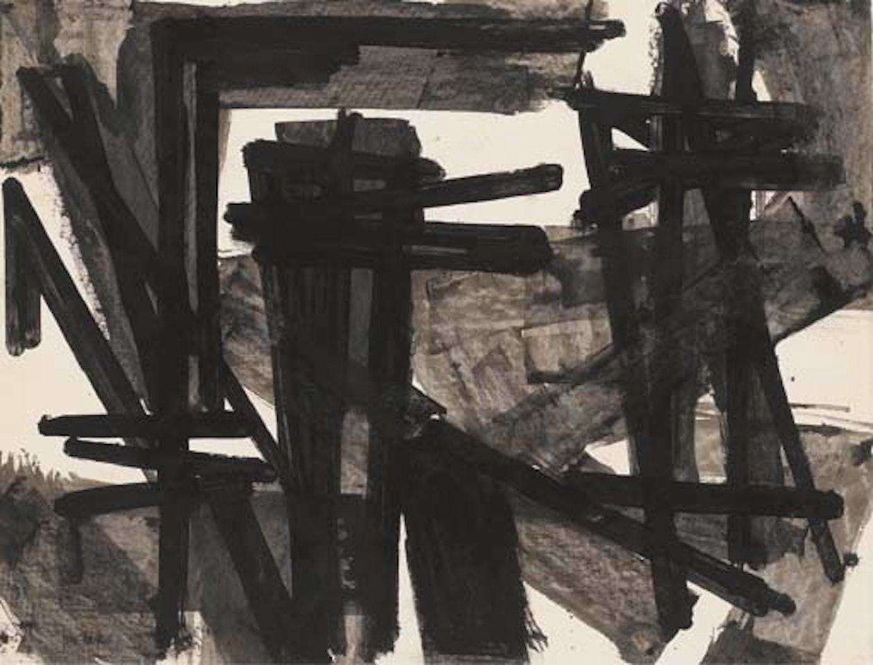Composition by Pierre Soulages