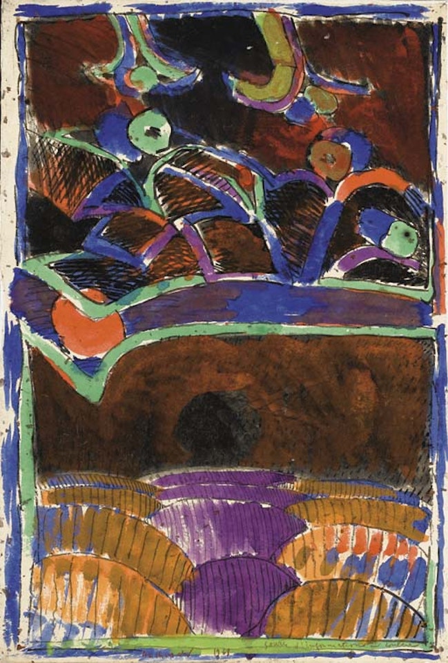 Sources d'informations en couleurs by Pierre Alechinsky