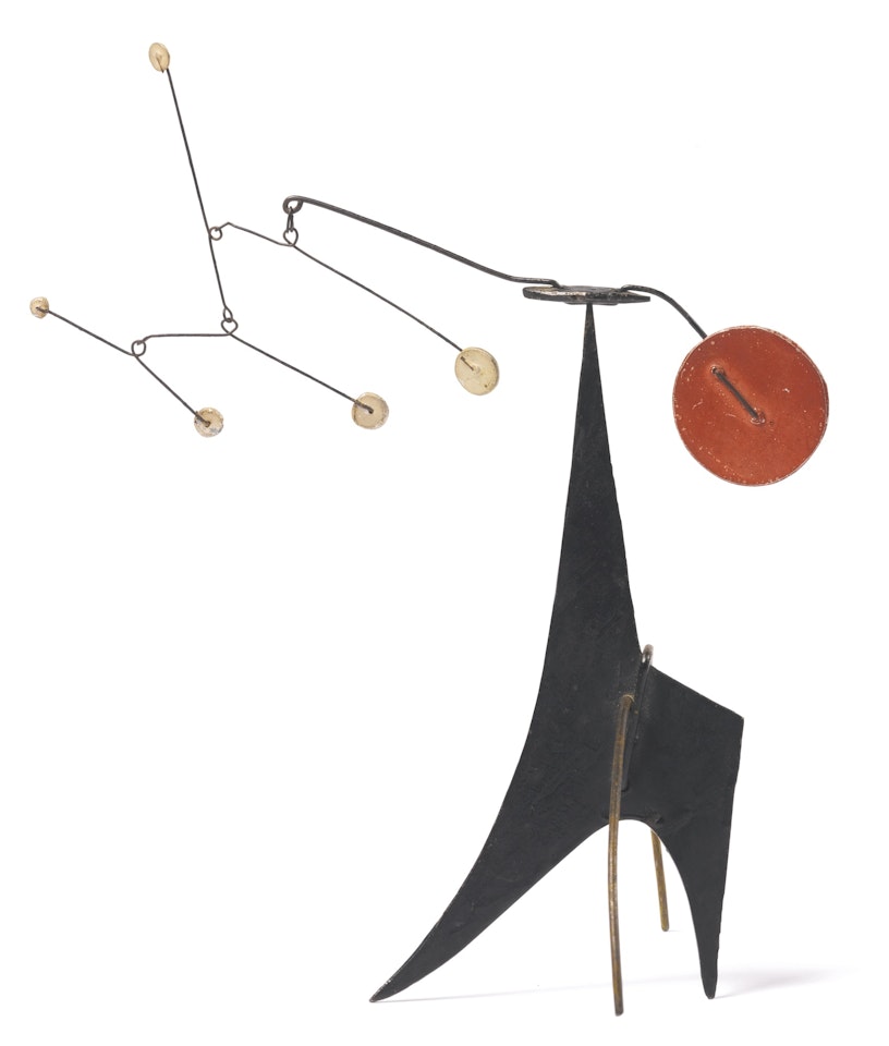 SPINDLY YELLOW LEGS by Alexander Calder
