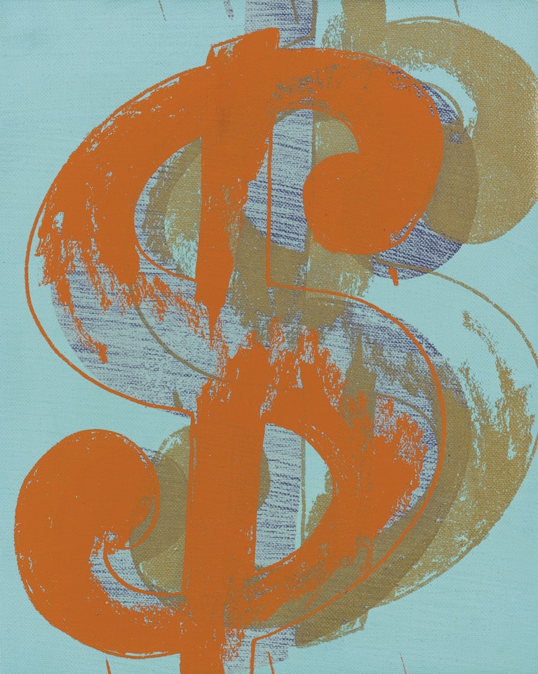 DOLLAR SIGN by Andy Warhol