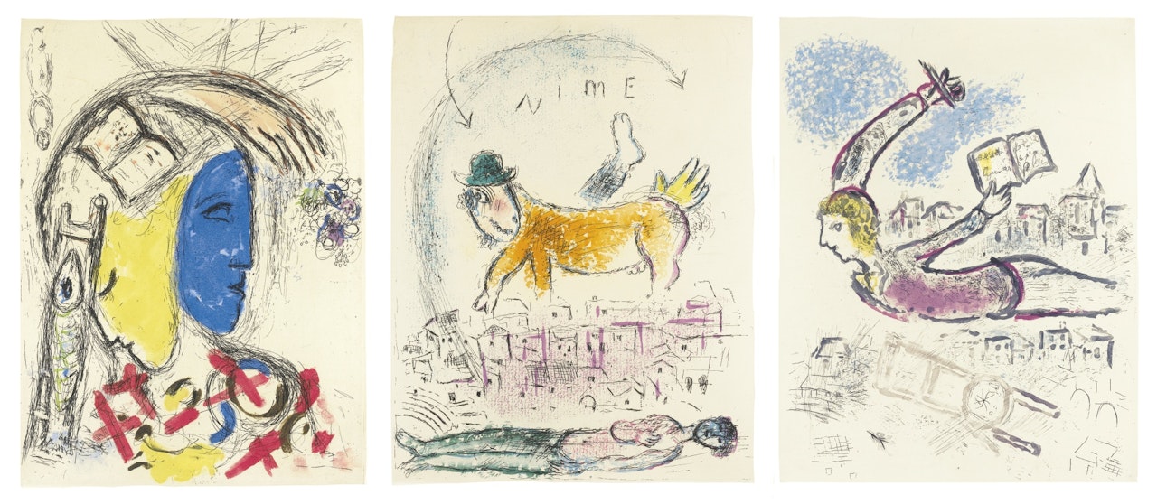 DE MAUVAIS SUJETS (C. BKS 35; K. 106-115) by Marc Chagall