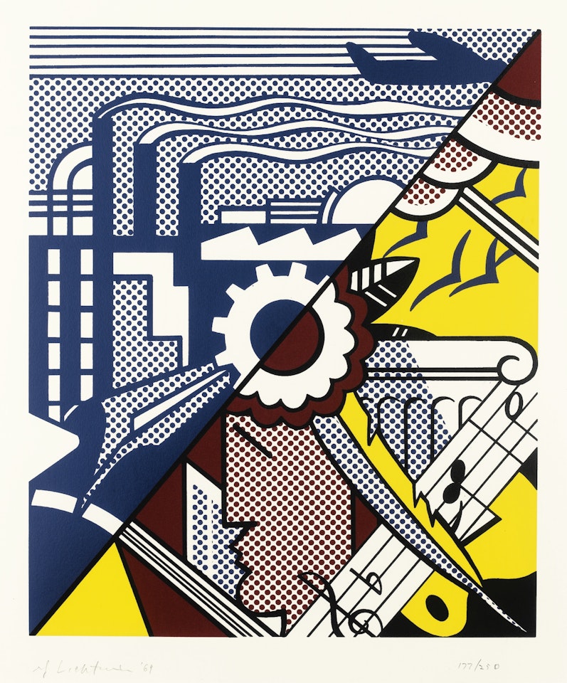 INDUSTRY AND THE ARTS II (C. 86) by Roy Lichtenstein