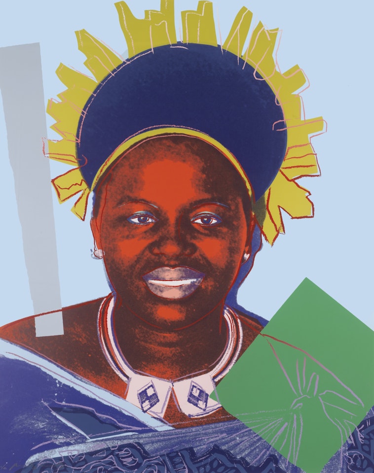 QUEEN NTOMBI TWALA OF SWAZILAND (F. & S. II.347) by Andy Warhol