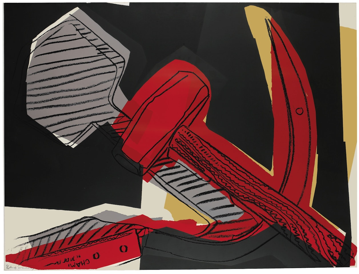 HAMMER AND SICKLE (F. & S. II.164) by Andy Warhol
