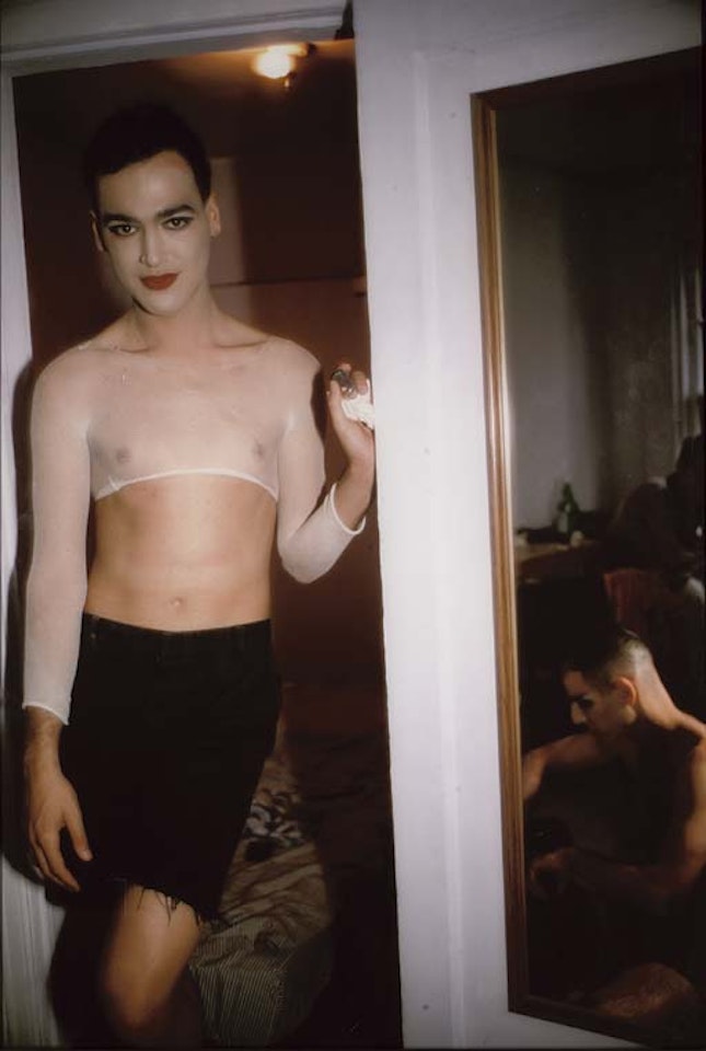 Jimmy, Paulette and Tabboo undressing, New York City, 1991 by Nan Goldin