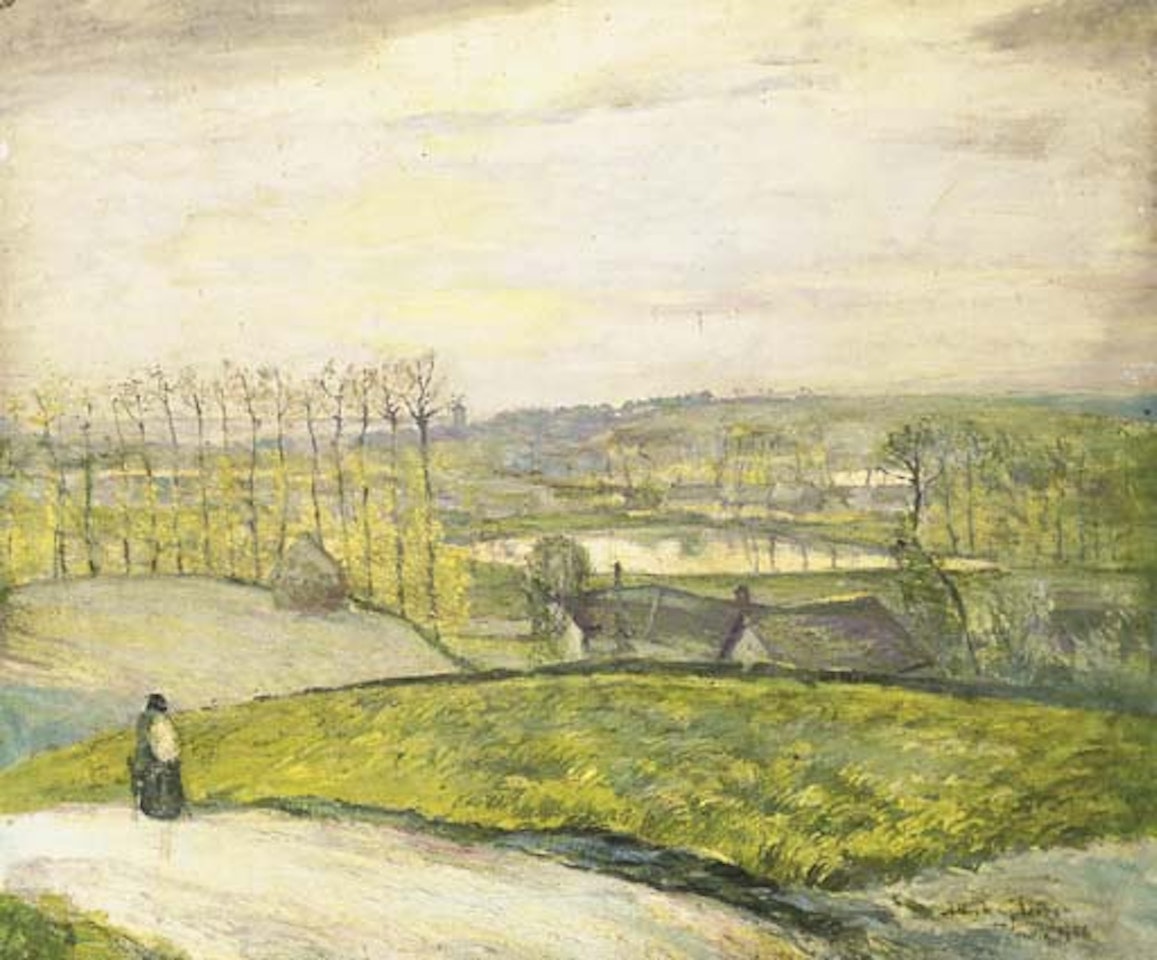Paysage aux maisons et aux arbres, Picardie by Albert Gleizes