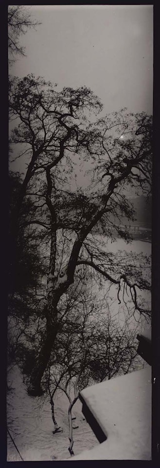 Snowy landscape panorama by Josef Sudek