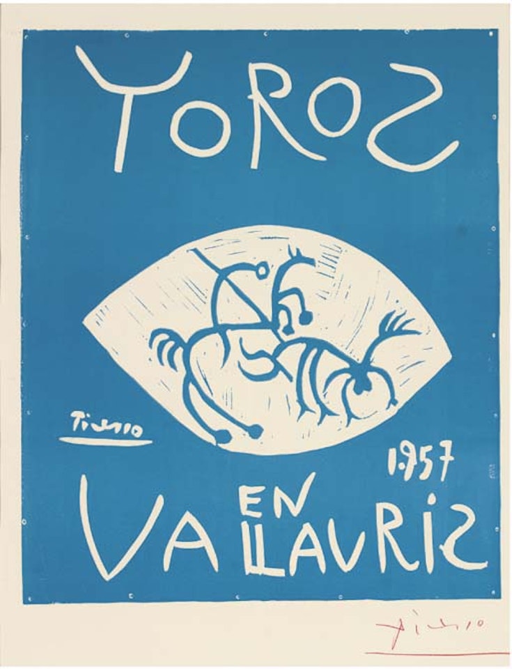 Toros en Vallauris by Pablo Picasso