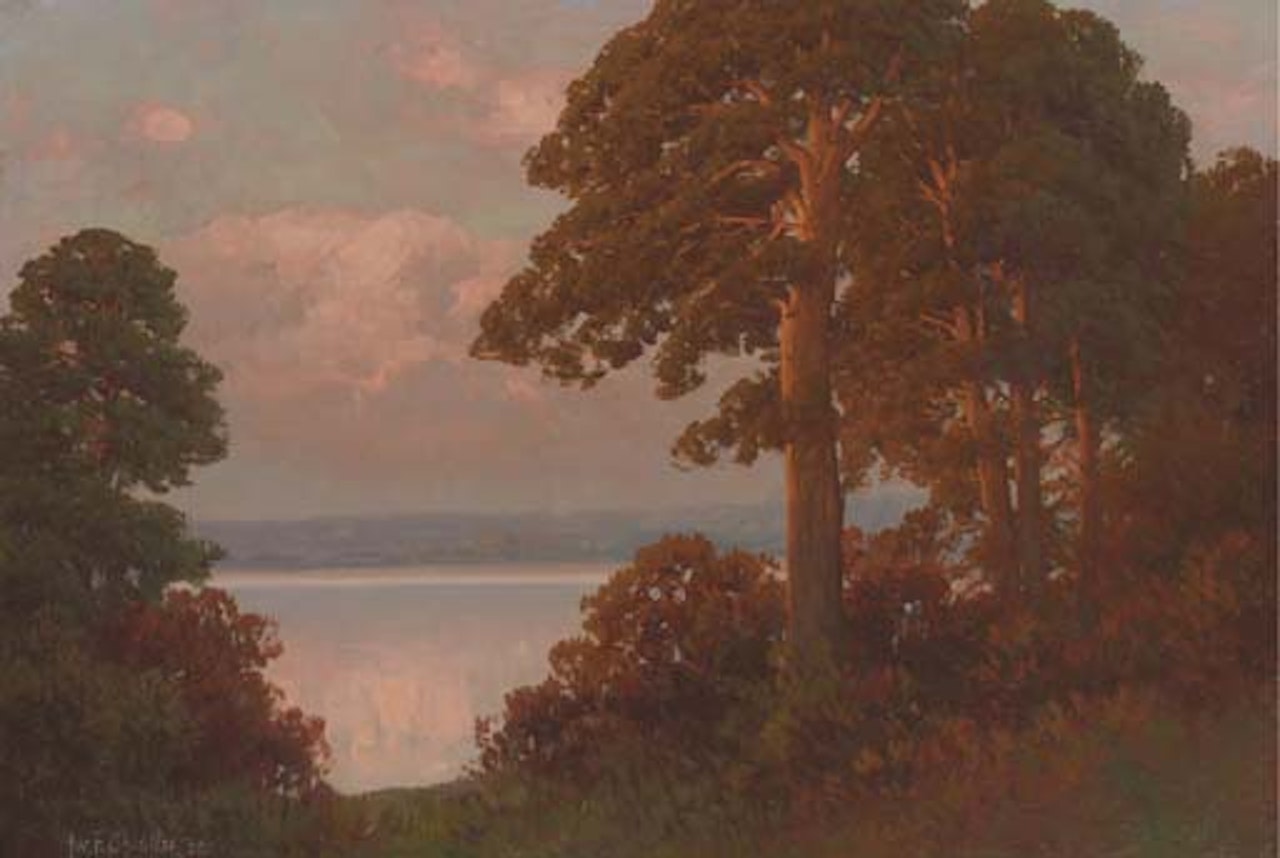 Red sunset by Ivan Fedorovich Choultse