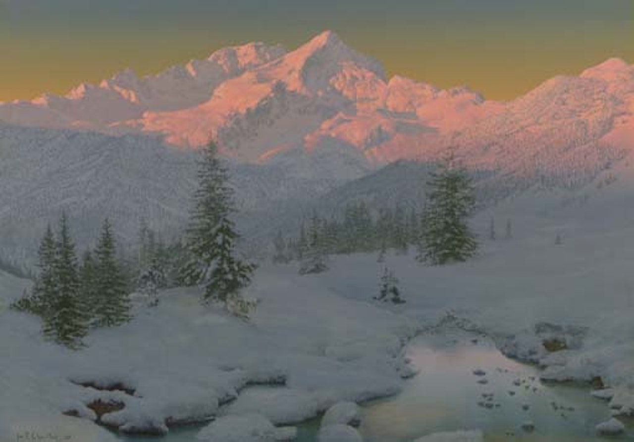 At the foot of the Garmisch Mountains, Bavaria by Ivan Fedorovich Choultse
