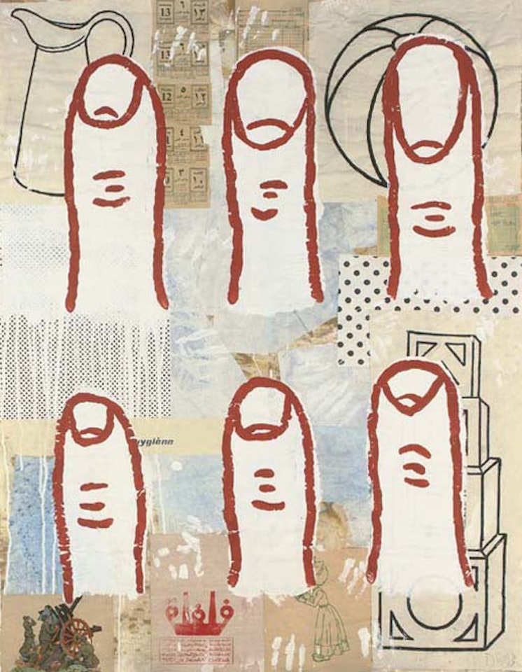Six fingers by Donald Baechler