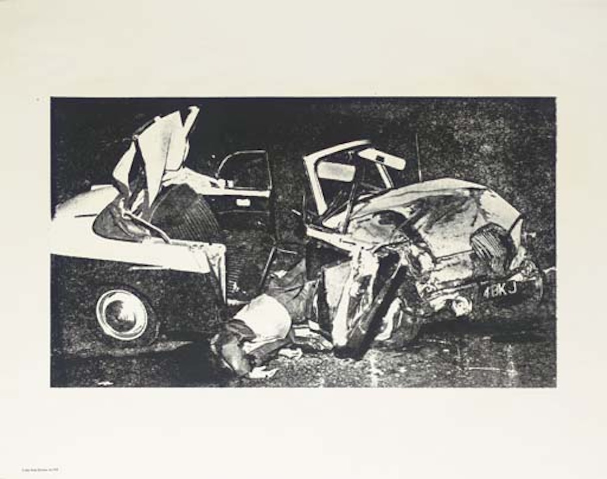 Car crash by Andy Warhol