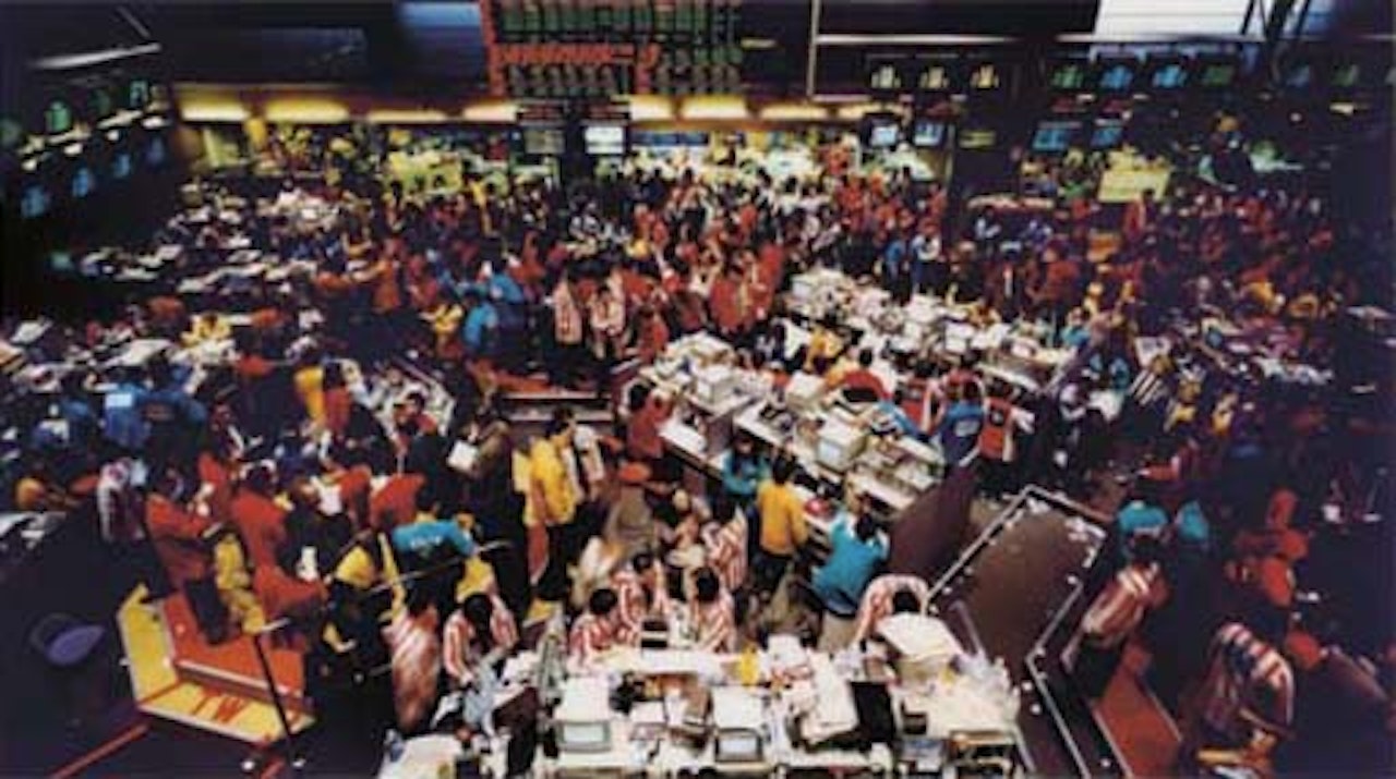 Singapore Borse by Andreas Gursky