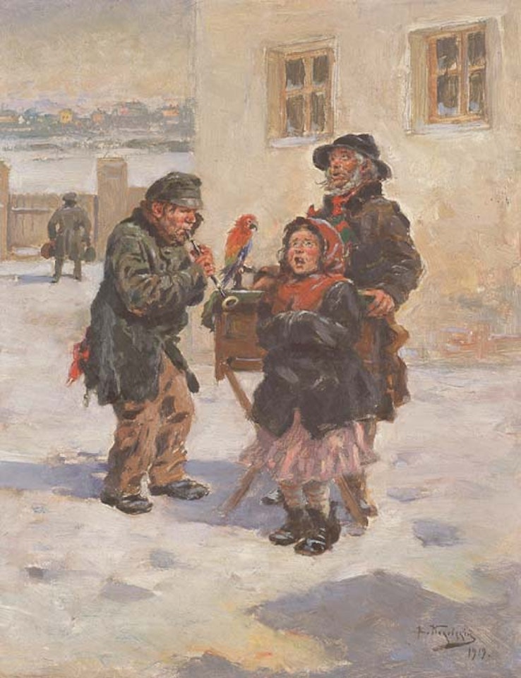 Wandering musicians by Vladimir Makovsky