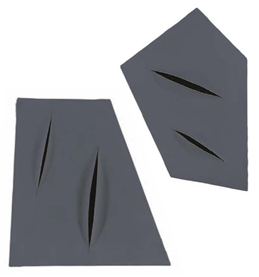Concetto spaziale, I quanta by Lucio Fontana