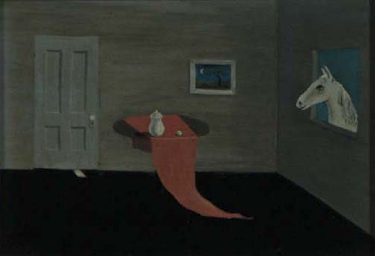 Surrealist study of a kitchen by Gertrude Abercrombie