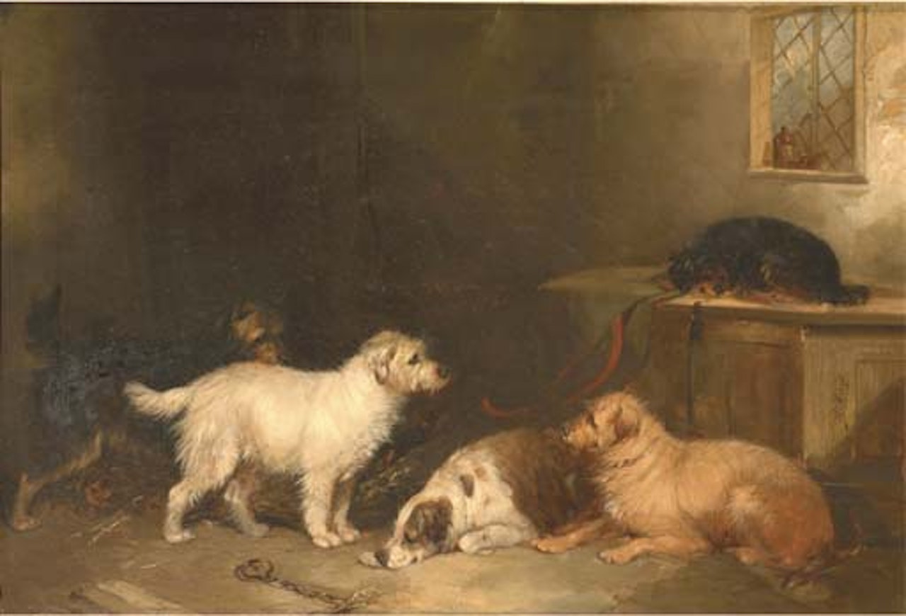 In the dog pen by August Knip