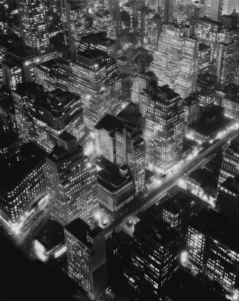 NEW YORK AT NIGHT by Berenice Abbott