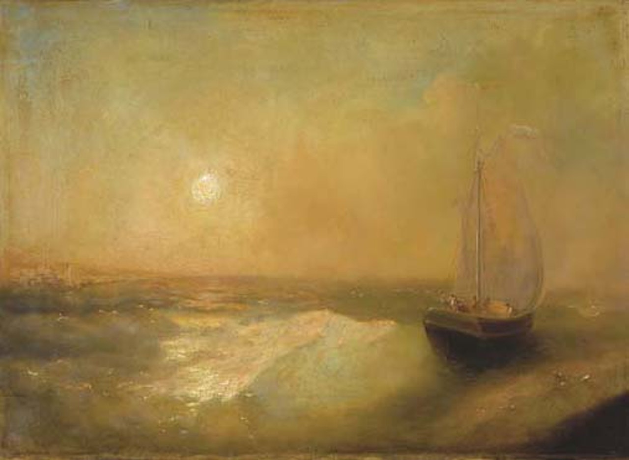 A sailing ship on rough seas by Ivan Konstantinovich Aivazovsky