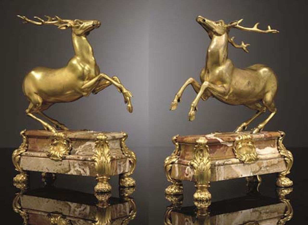 Stags by French School