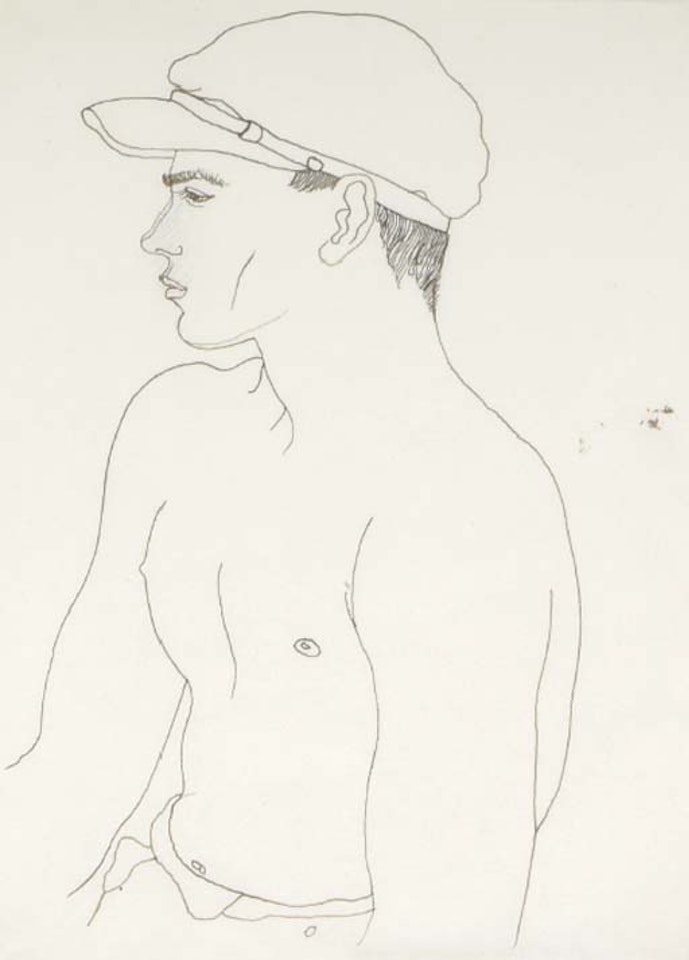Jeune homme a la casquette by Jean Cocteau