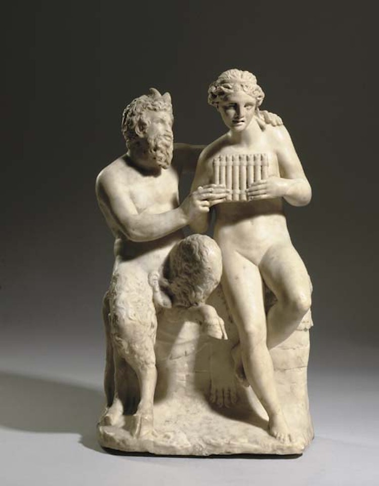 Pan and a nymph by Italian School