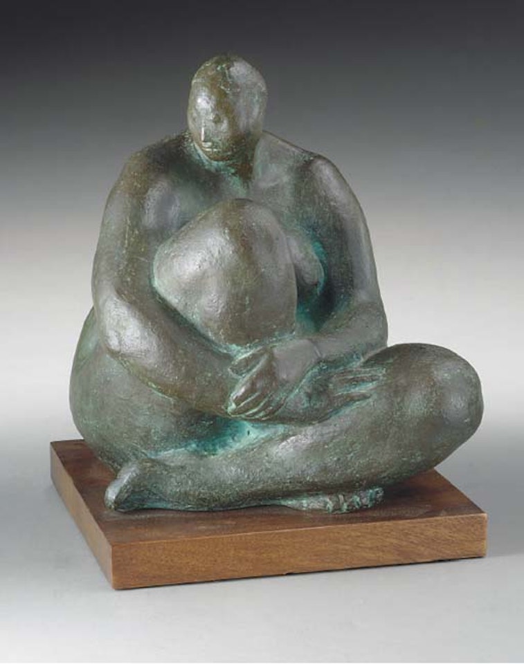 Desnudo con las manos entrelazadas by Francisco Zuñiga