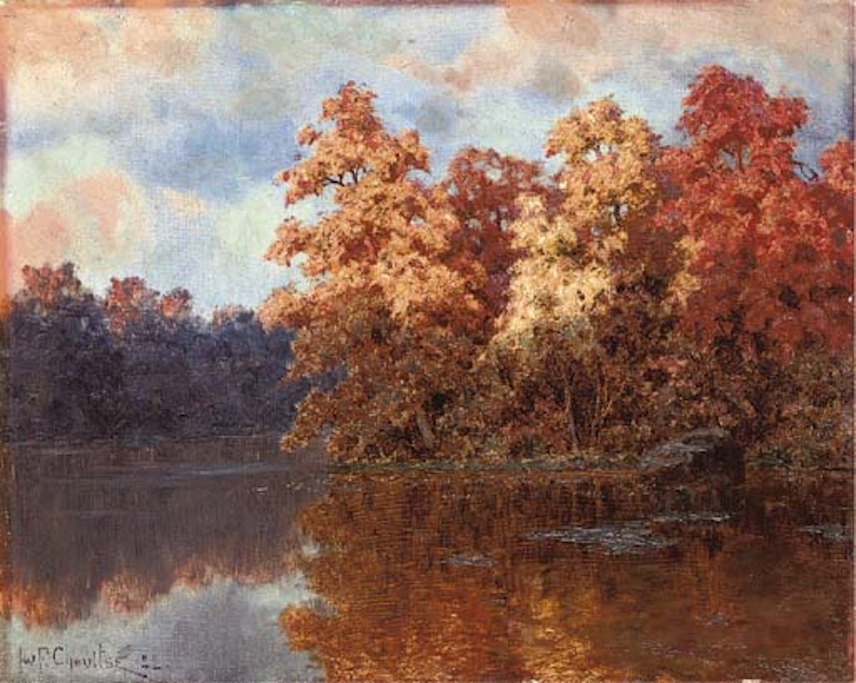 Autumn on the lake by Ivan Fedorovich Choultse