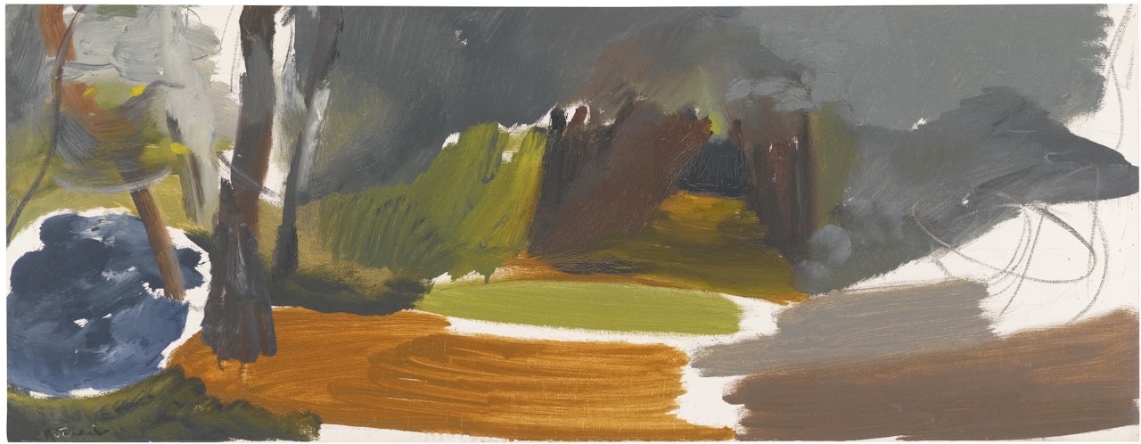 WOODLAND LANDSCAPE by Ivon Hitchens