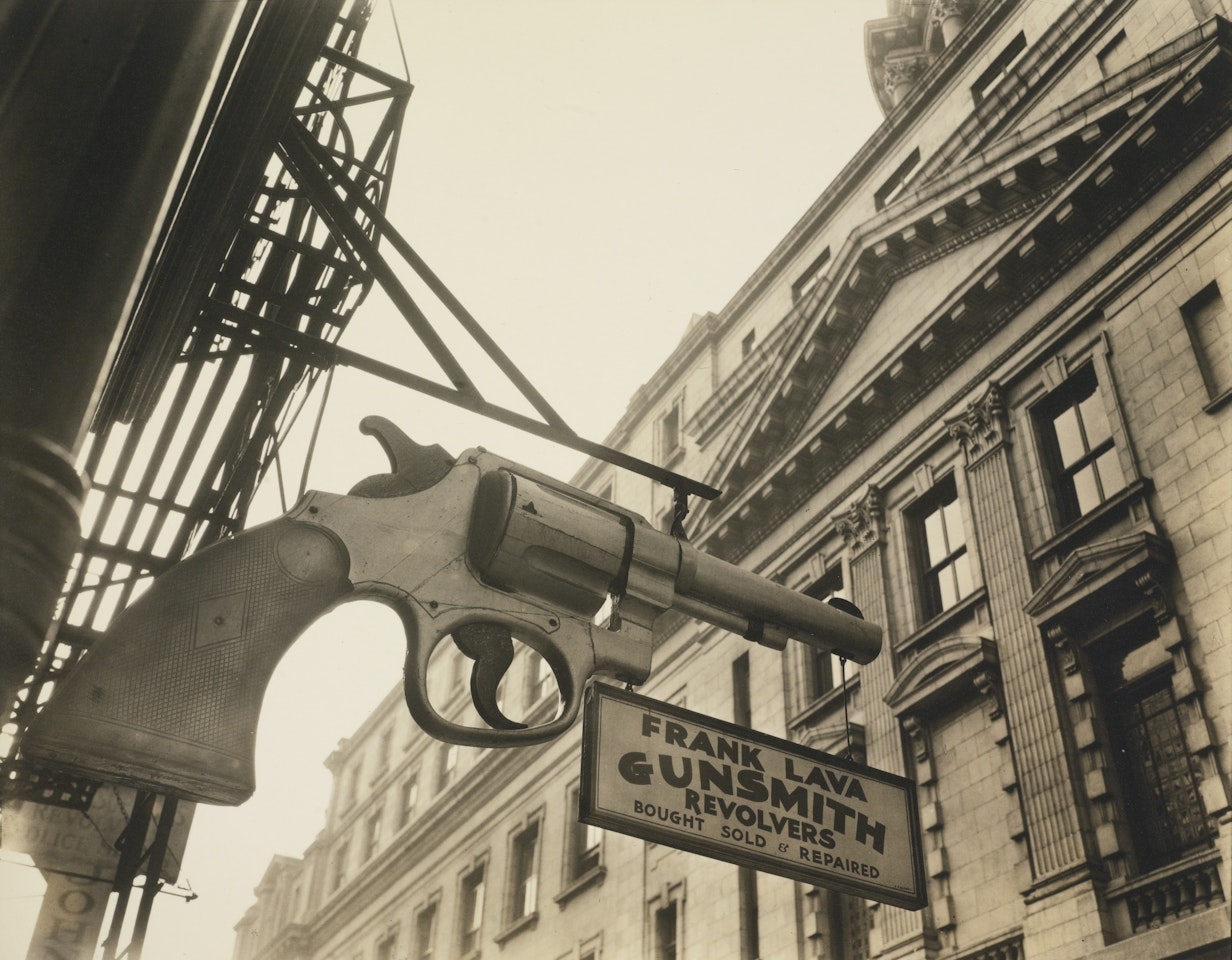 GUNSMITH AND POLICE DEPARTMENT' by Berenice Abbott
