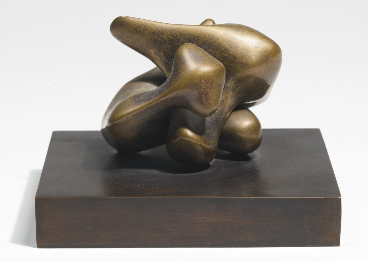 MAQUETTE FOR TWO PIECE SCULPTURE NO. 11 by Henry Moore