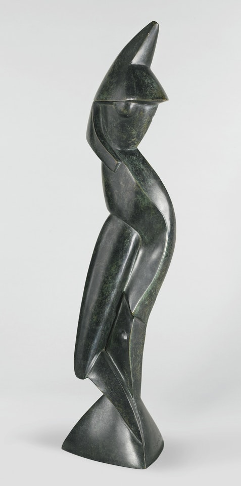 STATUE ON TRIANGULAR BASE by Alexander Archipenko
