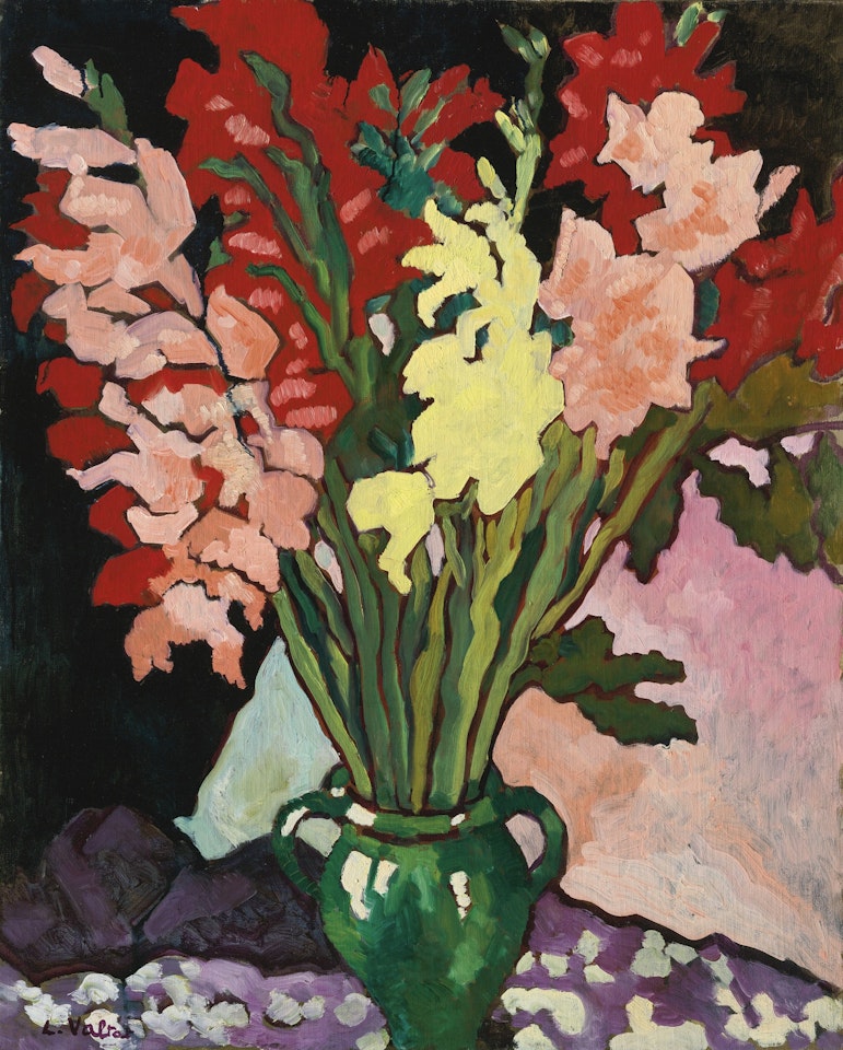 LES GLAIEULS À LA CRUCHE PROVENÇALE by Louis Valtat