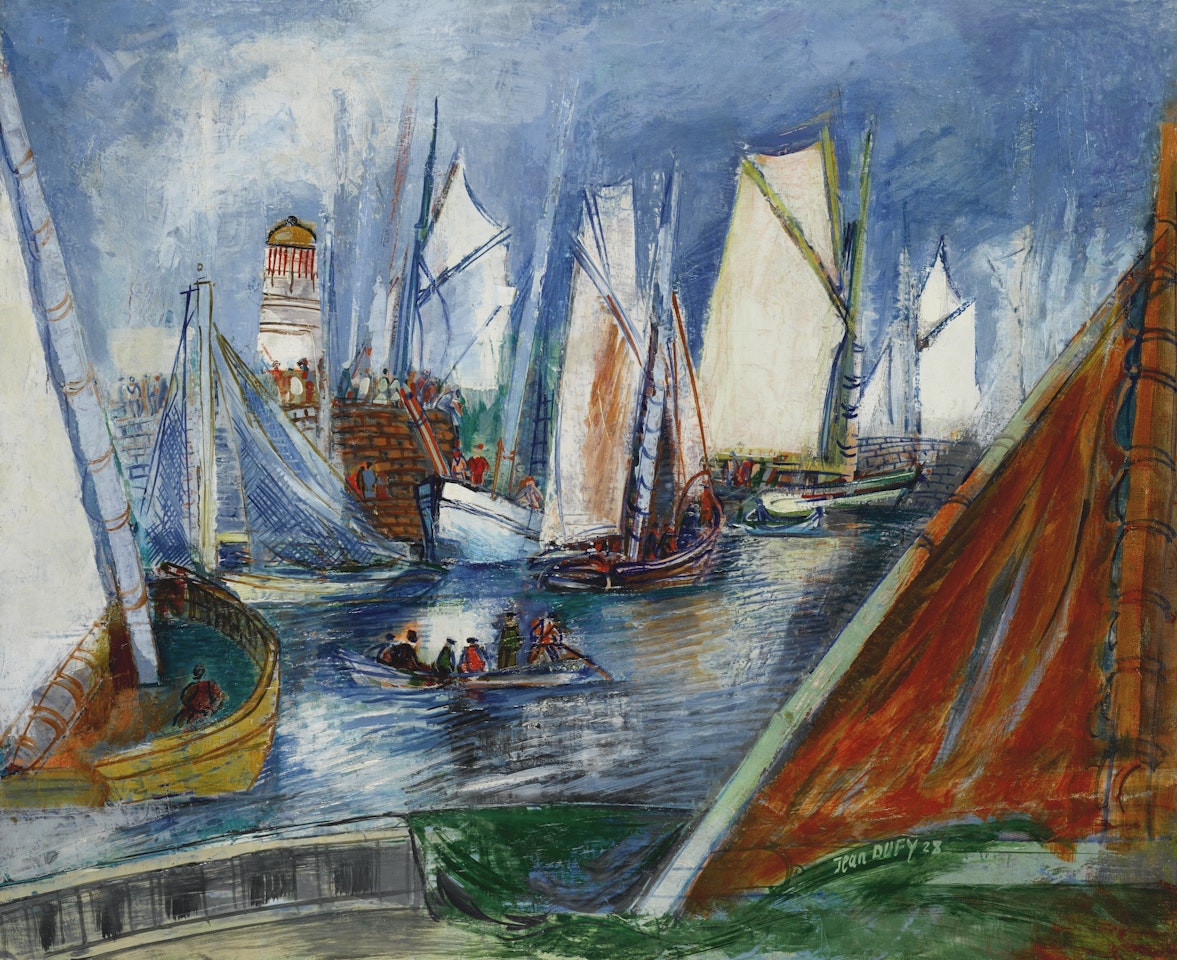 PORT, LE HAVRE by Jean Dufy