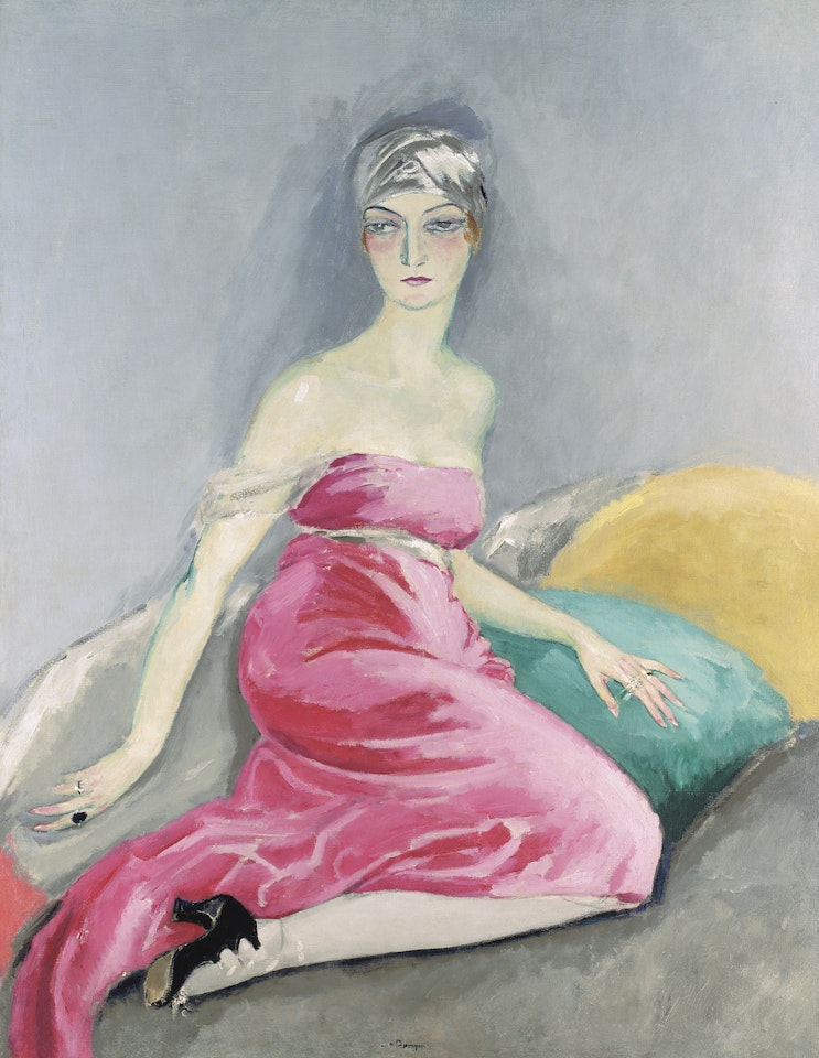 LA ROBE ROSE (ÈVE FRANCIS) by Kees van Dongen