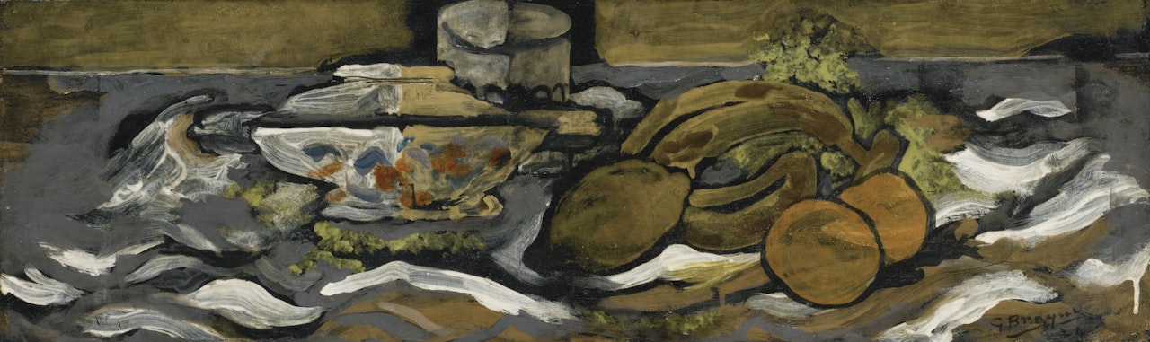LÉGUMIER, CITRON, ORANGES by Georges Braque
