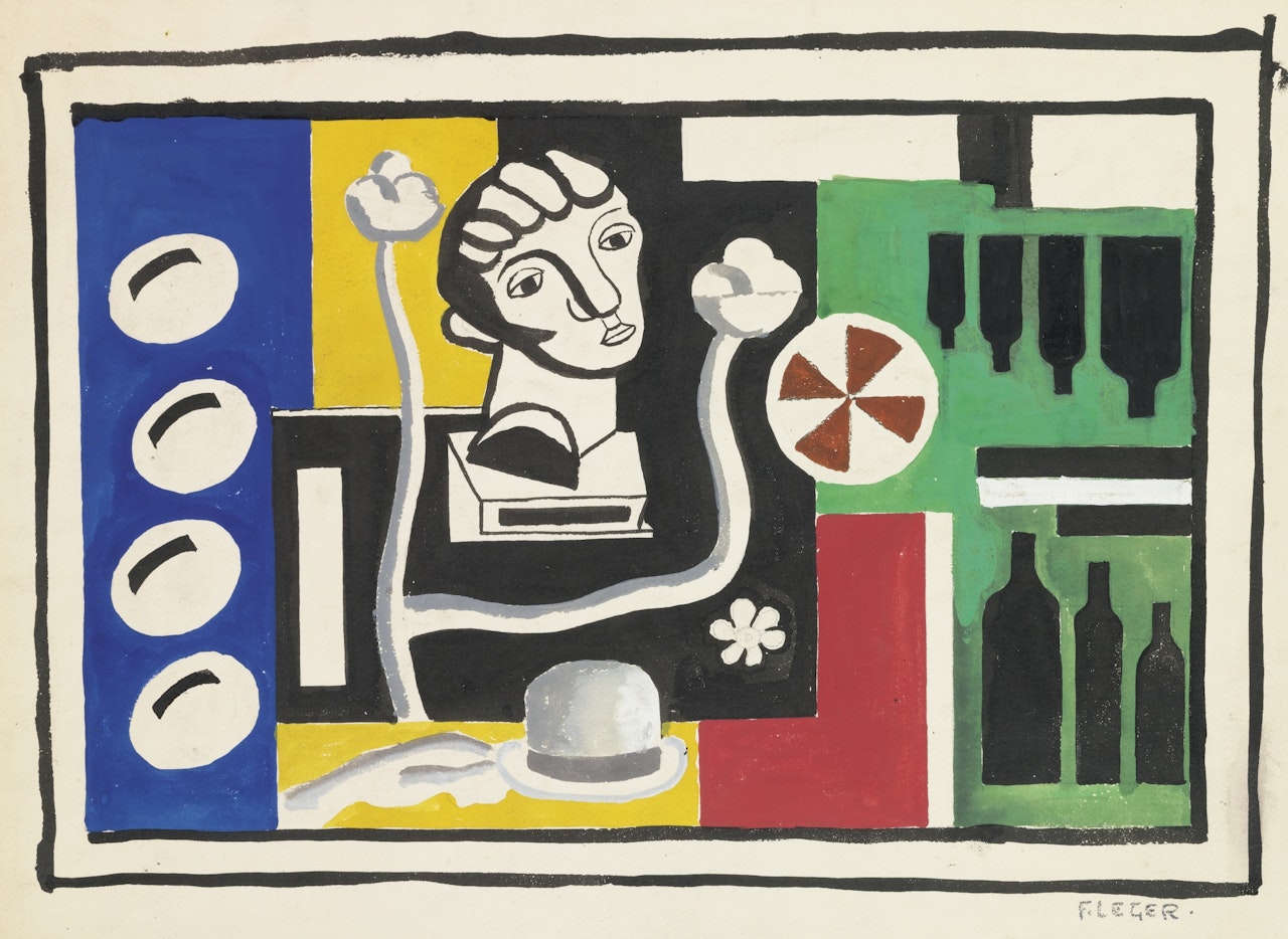 NATURE MORTE AU BUSTE by Fernand Leger