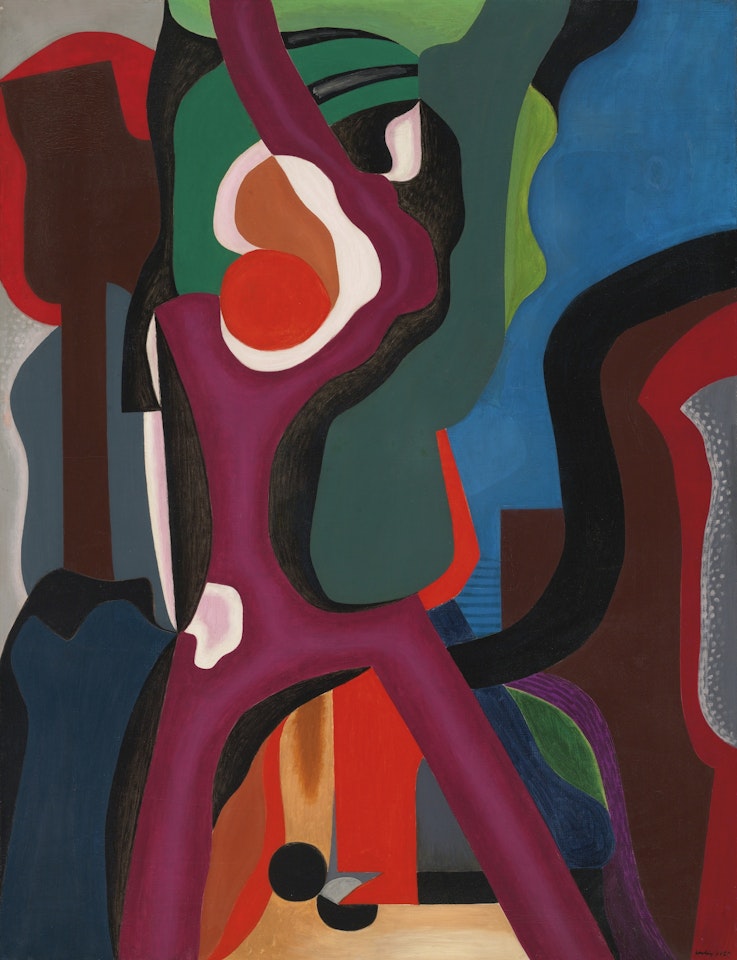COMPOSITION (GRANDE VITESSE DOMICILE) by Auguste Herbin