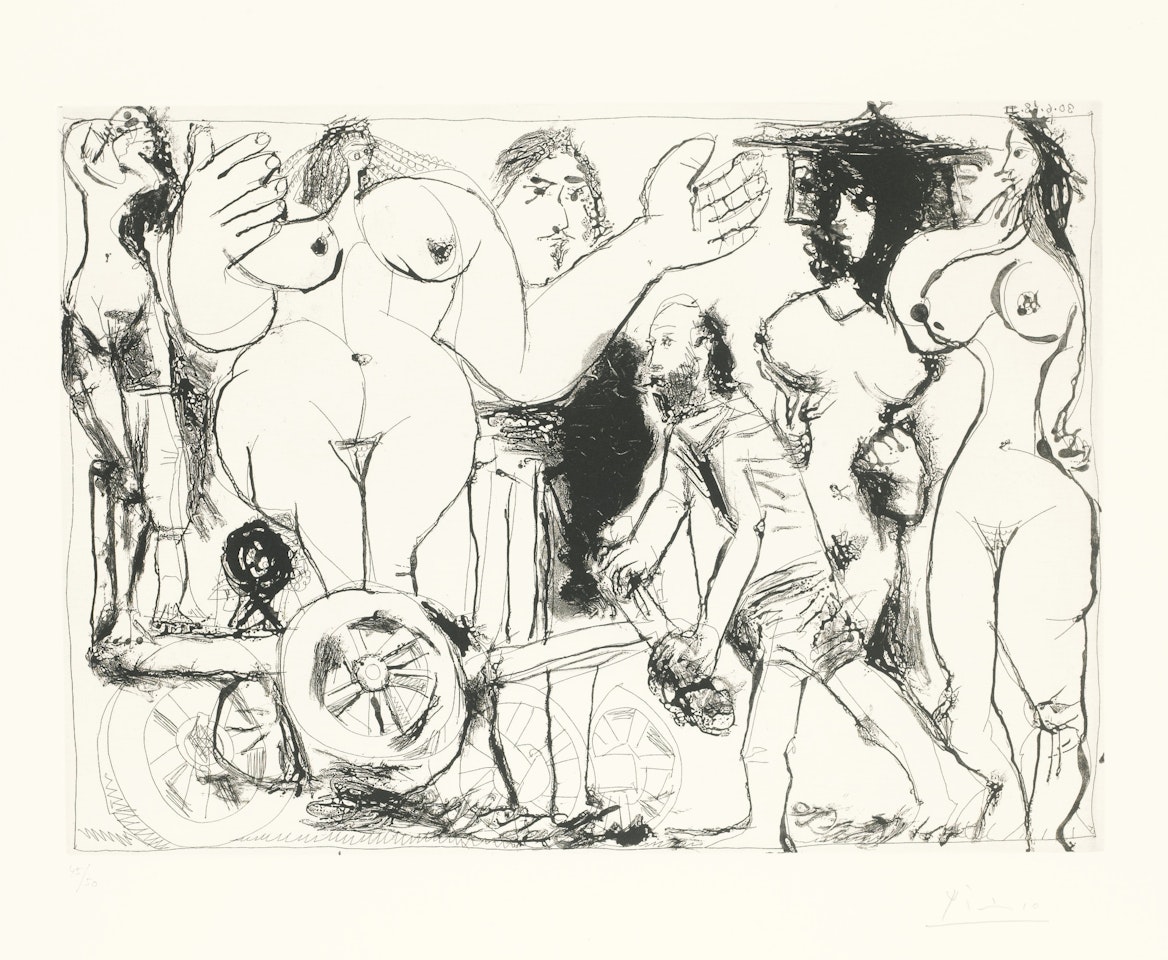 D�M�NAGEMENT, OU CHARRETTE R�VOLUTIONNAIRE (B., PP.�1677; BA. 1693) by Pablo Picasso