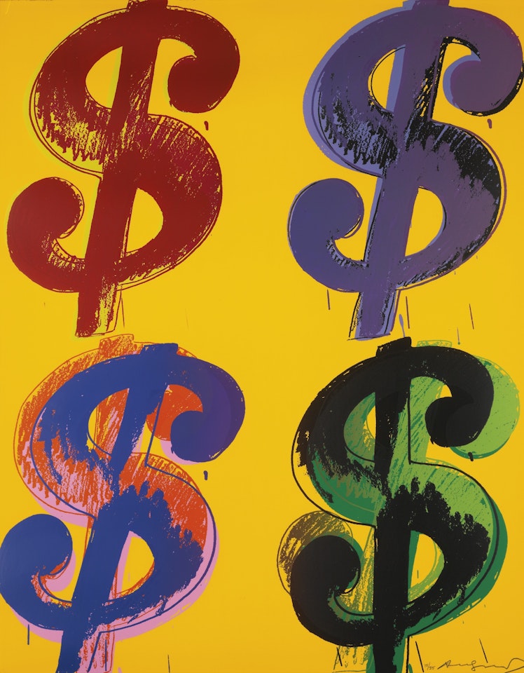 $ (4) (SEE F. & S. IIA.281-282) by Andy Warhol
