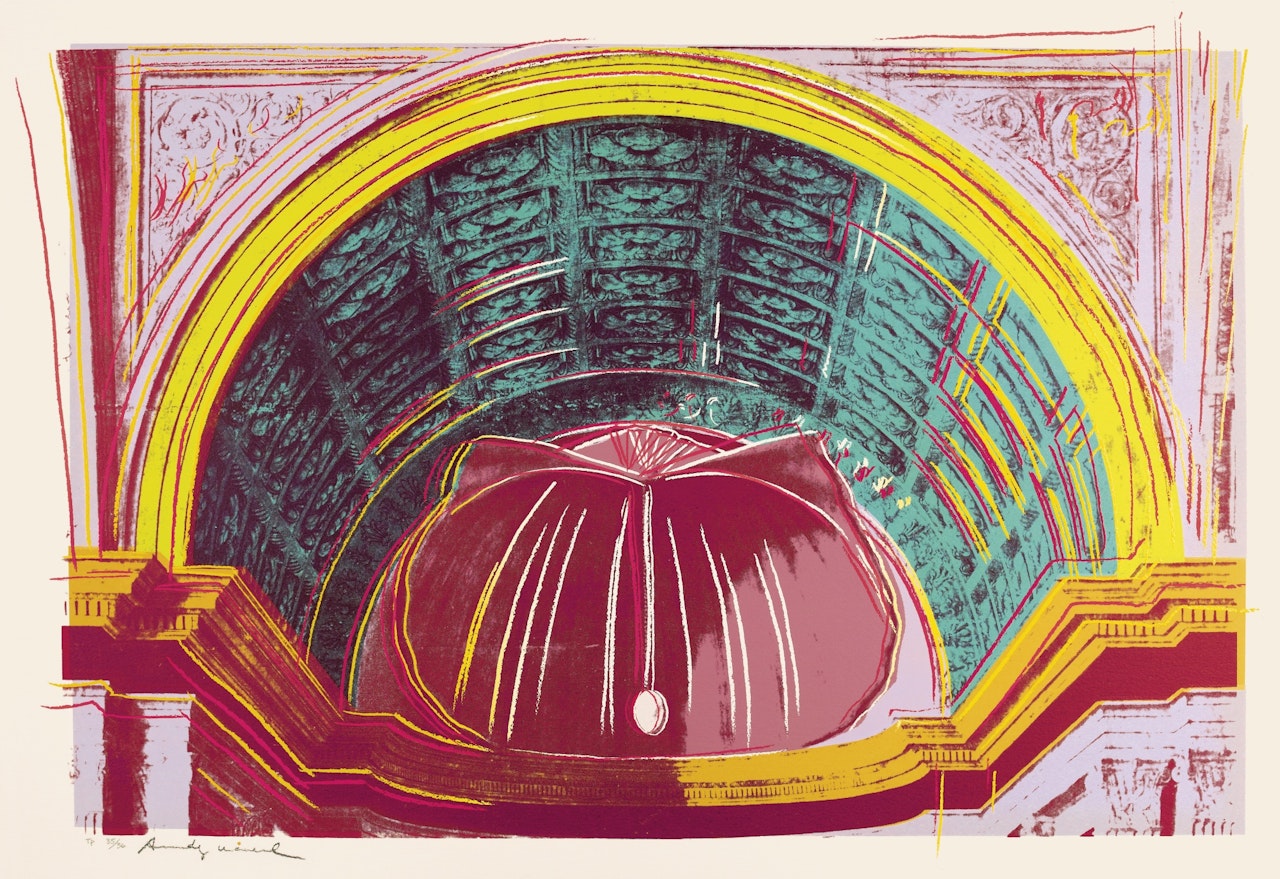 DETAILS OF RENAISSANCE PAINTINGS (PIERO DELLA FRANCESCA, MADONNA DEL DUCA DA MONTEFELTRO, CIRCA 1472) (F. & S. IIB.316A) by Andy Warhol