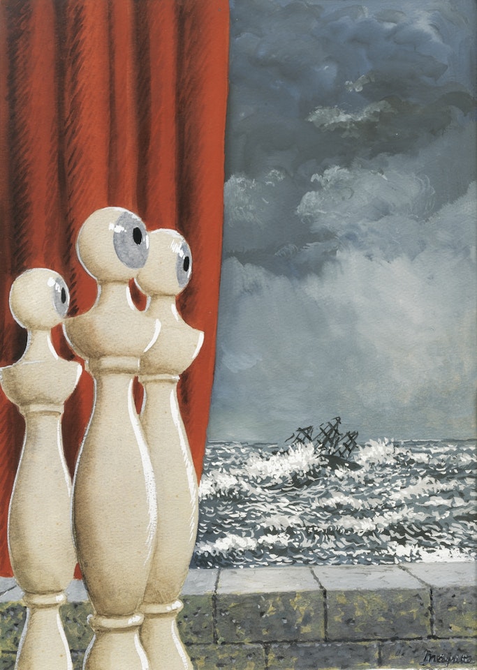 LA TRAVERSÉE DIFFICILE by René Magritte