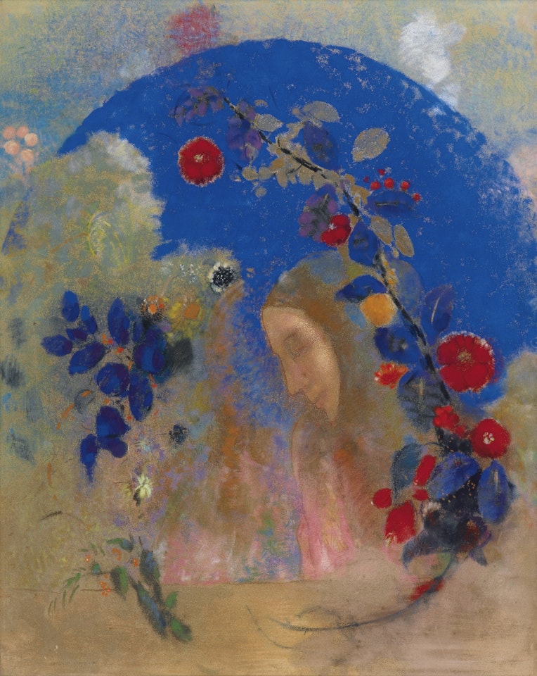 PROFIL SOUS UNE ARCHE by Odilon Redon