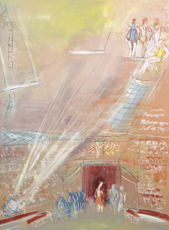 LES TRAPÉZISTES by Jean Dufy