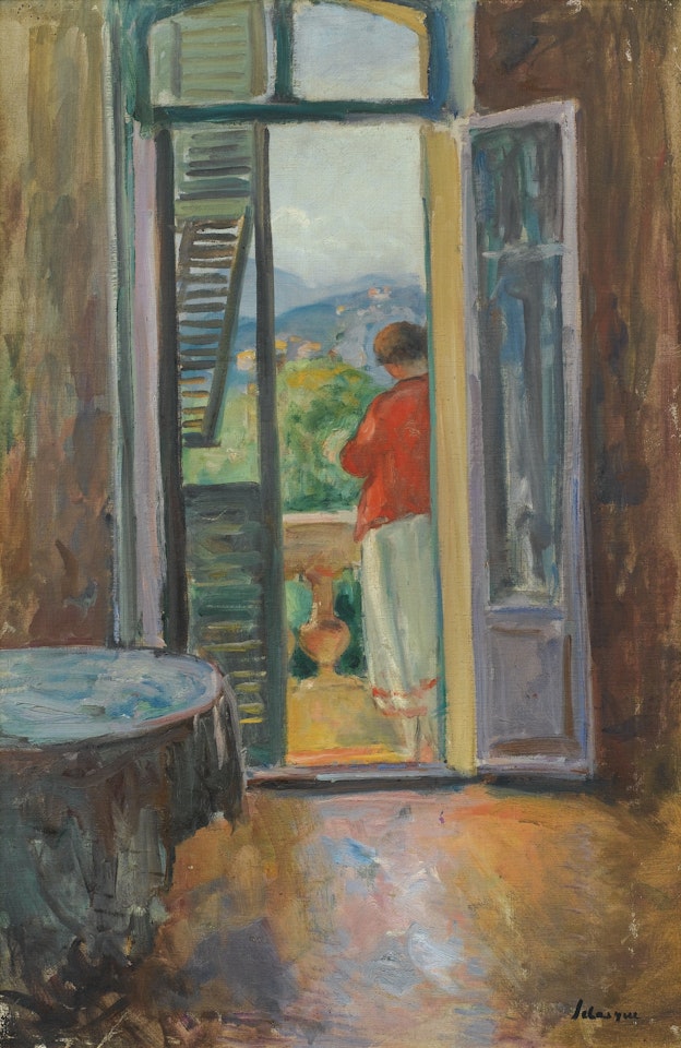 SUR LE BALCON, AU CANNET by Henri Lebasque