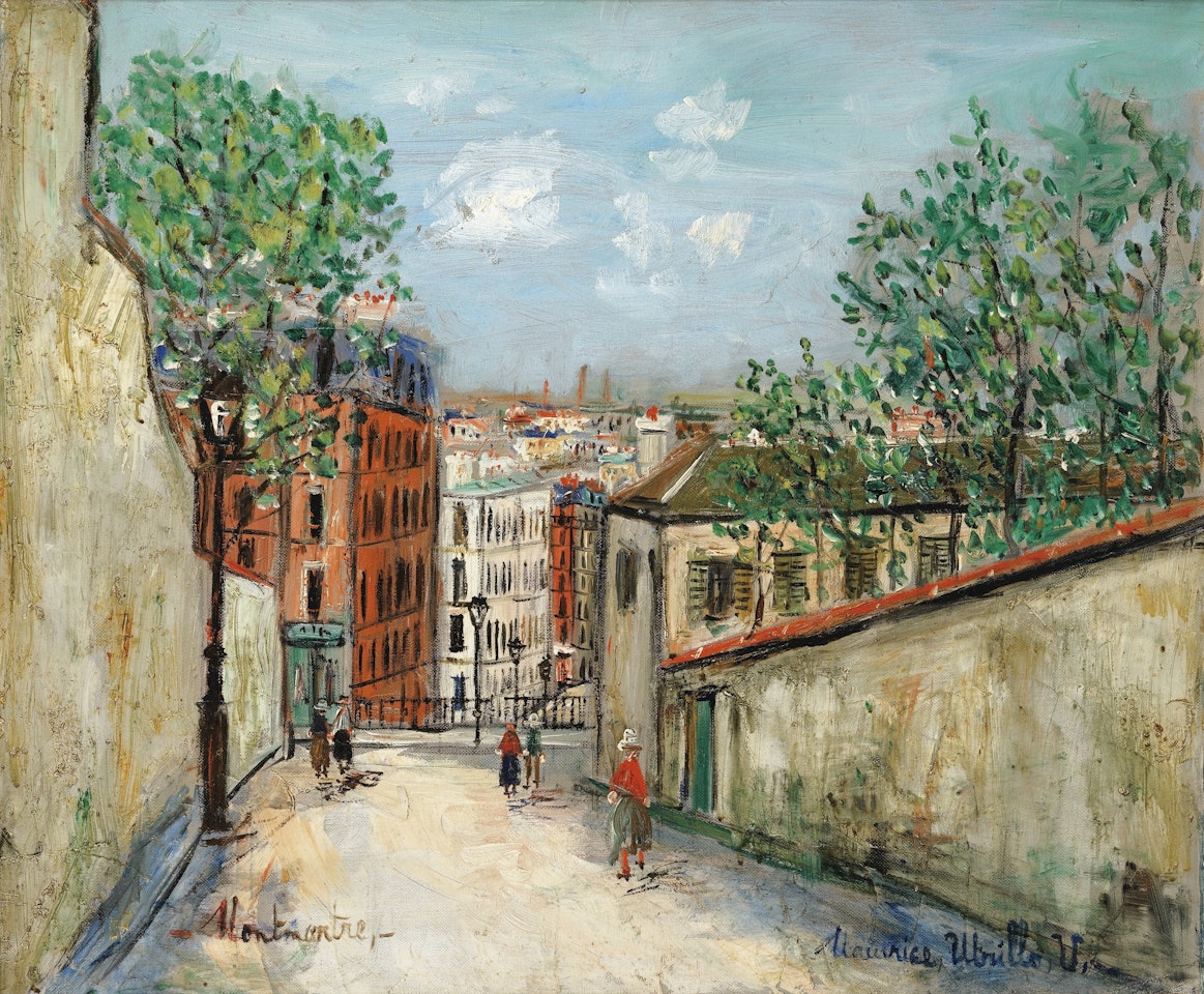 RUE DU MONT-CENIS, MONTMARTRE by Maurice Utrillo